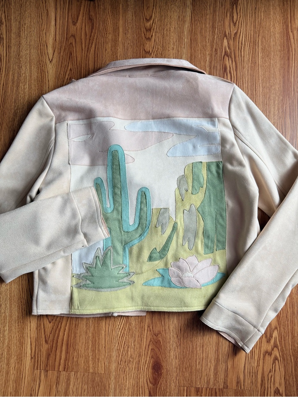 NWOT W.A.Y Faux Cactus Suede Jacket Sz L 
Rare find! - Picture 2 of 6
